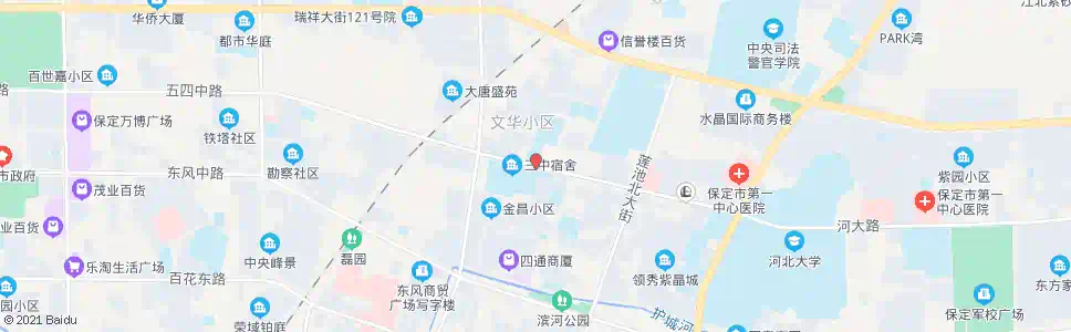 保定保定三中_公交站地图_保定公交_妙搜公交查询2025