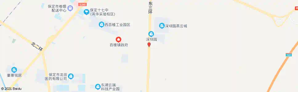 保定西百楼小区_公交站地图_保定公交_妙搜公交查询2025