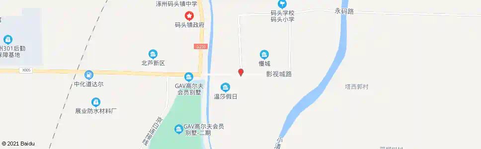 保定涿州影视城_公交站地图_保定公交_妙搜公交查询2025