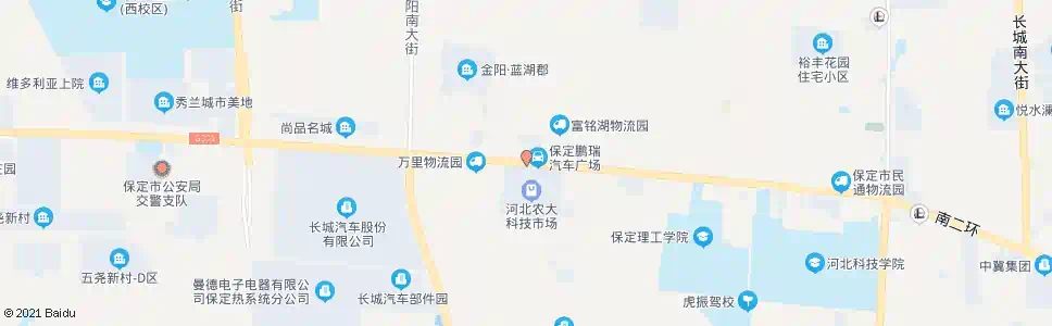 保定农大科技市场_公交站地图_保定公交_妙搜公交查询2025