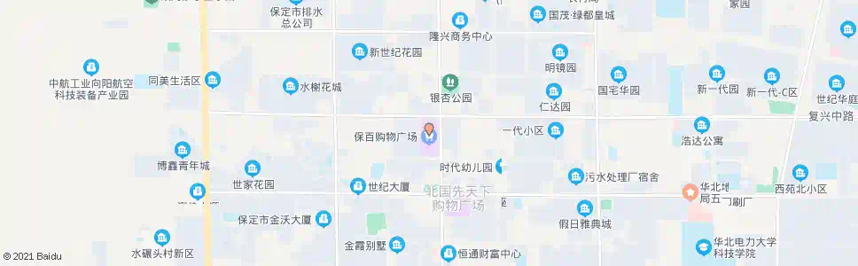 保定保百购物广场_公交站地图_保定公交_妙搜公交查询2025