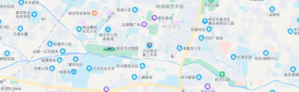 保定二中_公交站地图_保定公交_妙搜公交查询2025