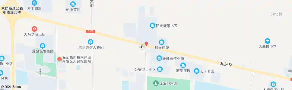 保定北三环路口_公交站地图_保定公交_妙搜公交查询2025