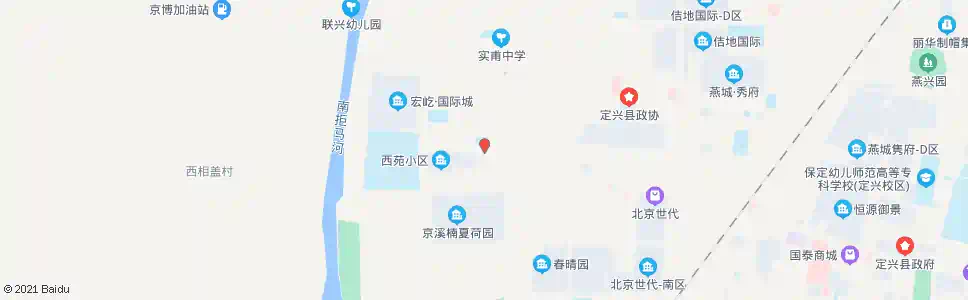 保定定兴实验一小(西行)_公交站地图_保定公交_妙搜公交查询2025
