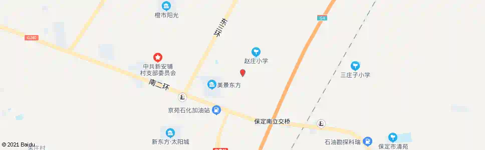 保定赵庄村南口_公交站地图_保定公交_妙搜公交查询2025