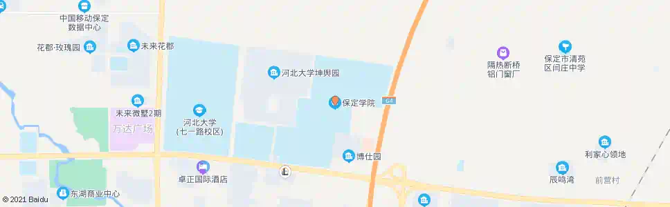 保定保定学院_公交站地图_保定公交_妙搜公交查询2025