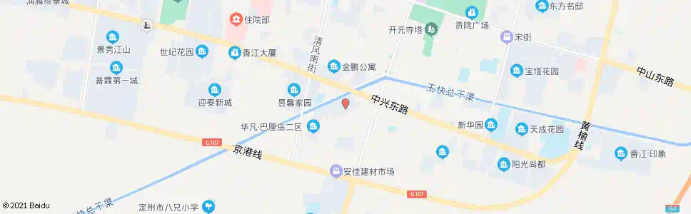 保定园林小区_公交站地图_保定公交_妙搜公交查询2025