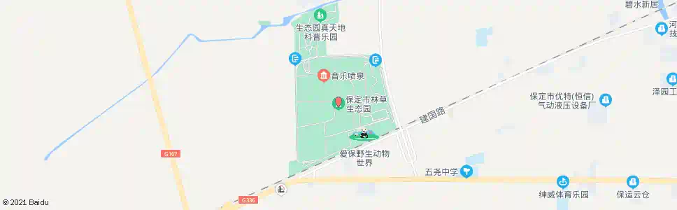 保定市生态园_公交站地图_保定公交_妙搜公交查询2025