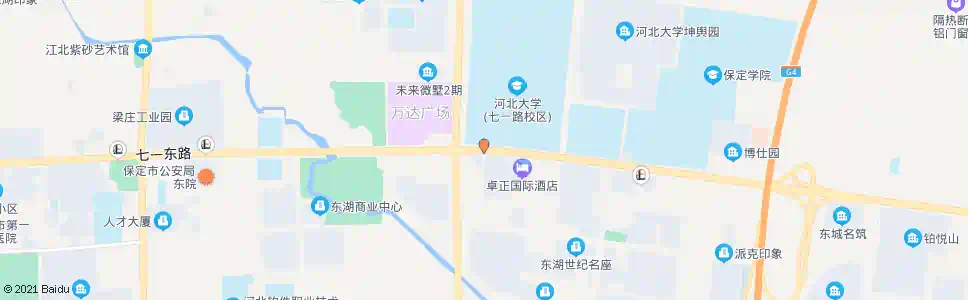 保定东三环路口(七一路)_公交站地图_保定公交_妙搜公交查询2025
