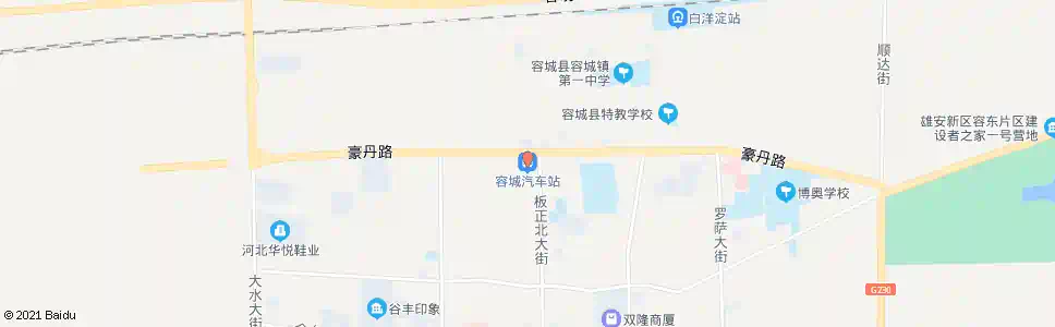 保定容城汽车站_公交站地图_保定公交_妙搜公交查询2025