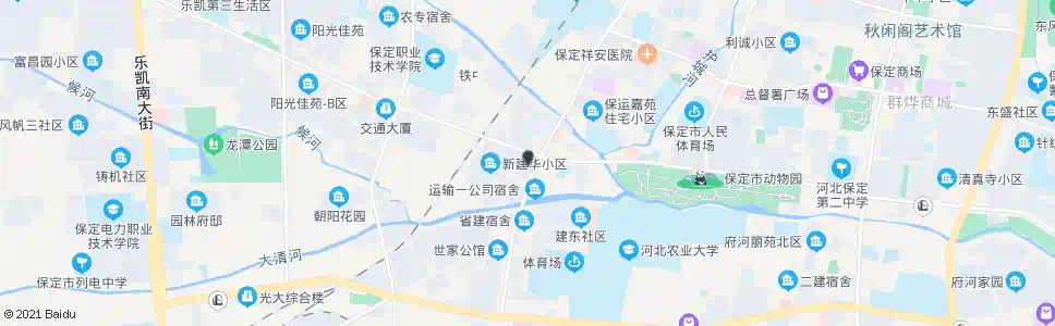 保定二道桥(天威路)_公交站地图_保定公交_妙搜公交查询2025