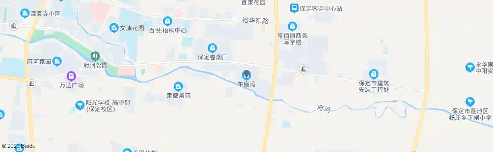 保定大自然建材城(东俪湾小区)_公交站地图_保定公交_妙搜公交查询2025