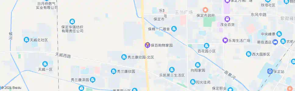 保定保百购物广场(乐凯南大街)_公交站地图_保定公交_妙搜公交查询2025