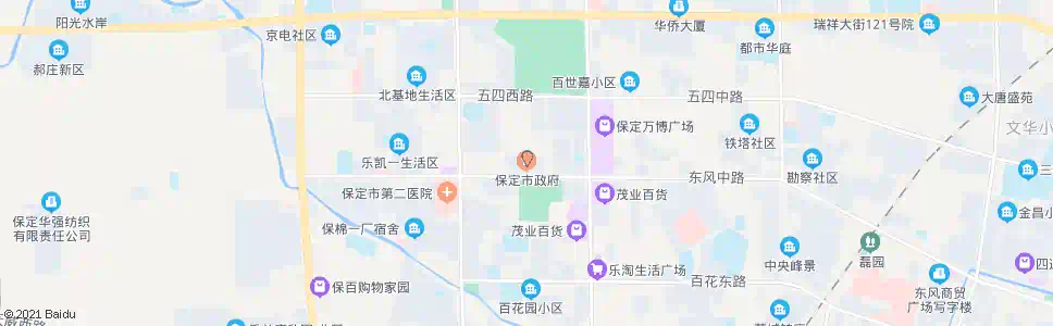 保定新市区政府_公交站地图_保定公交_妙搜公交查询2025