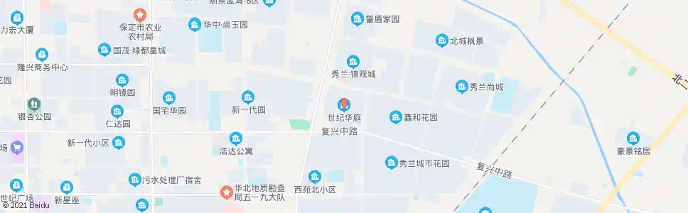 保定世纪华庭小区_公交站地图_保定公交_妙搜公交查询2025