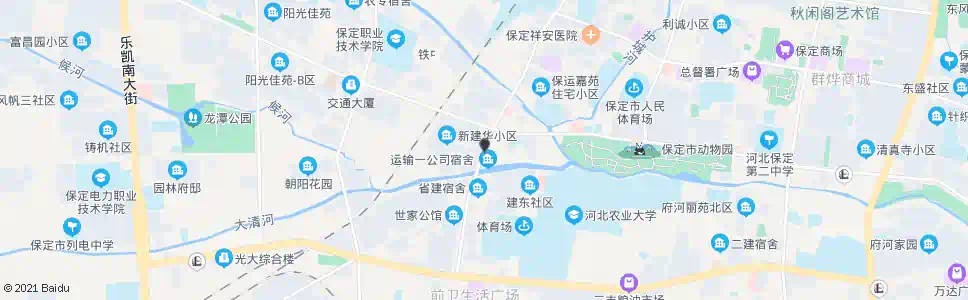 保定二道桥(路口东)_公交站地图_保定公交_妙搜公交查询2025