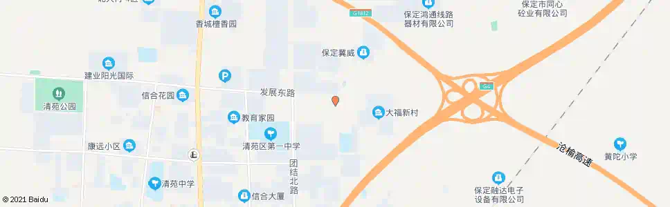 保定清苑交警大队_公交站地图_保定公交_妙搜公交查询2025