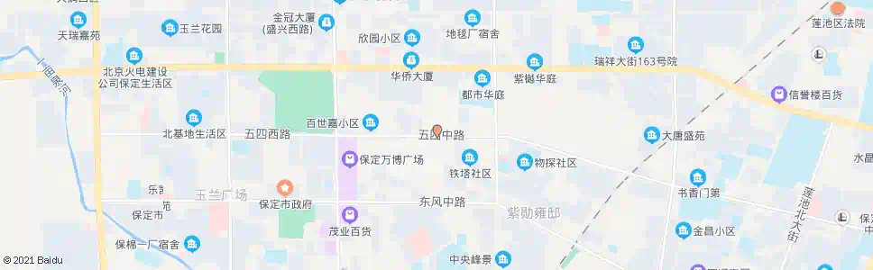 保定四里营_公交站地图_保定公交_妙搜公交查询2025