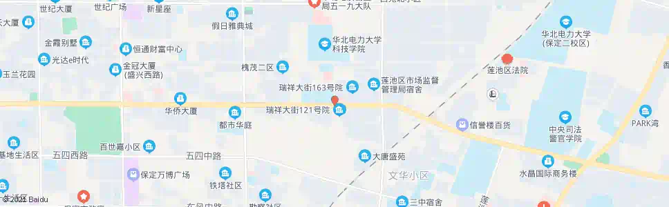 保定七一路瑞祥街口_公交站地图_保定公交_妙搜公交查询2025