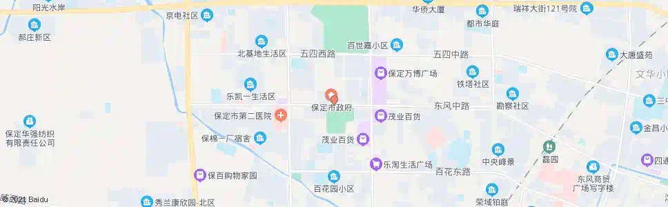保定华风场_公交站地图_保定公交_妙搜公交查询2025