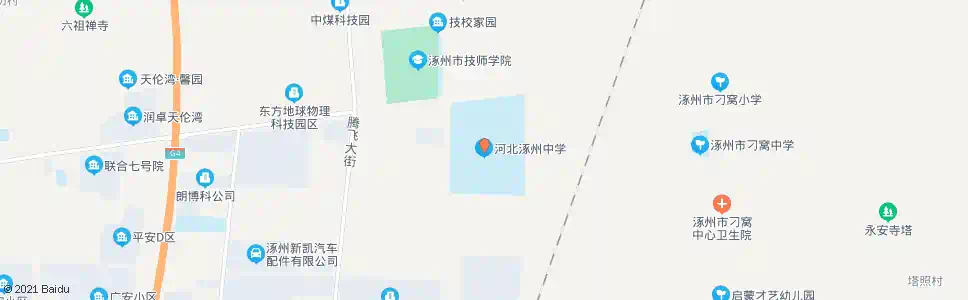 保定涿州一中_公交站地图_保定公交_妙搜公交查询2025