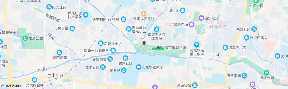 保定动物园(北门)_公交站地图_保定公交_妙搜公交查询2025