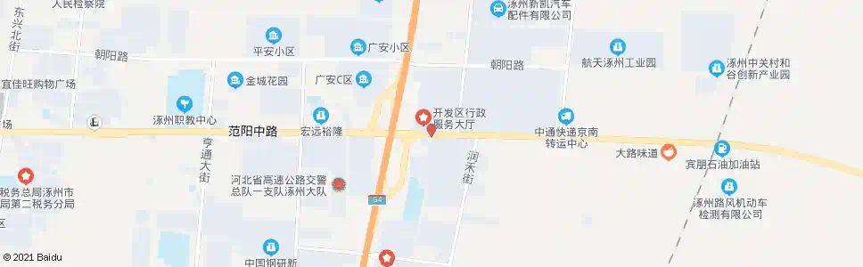 保定涿州行政中心_公交站地图_保定公交_妙搜公交查询2025