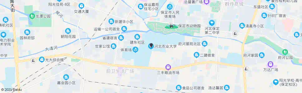 保定河北农业大学_公交站地图_保定公交_妙搜公交查询2025