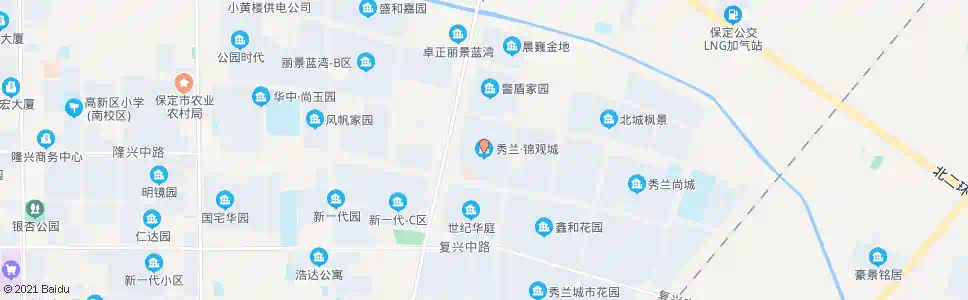 保定秀兰锦观城_公交站地图_保定公交_妙搜公交查询2025