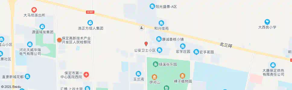 保定卫士小区_公交站地图_保定公交_妙搜公交查询2025