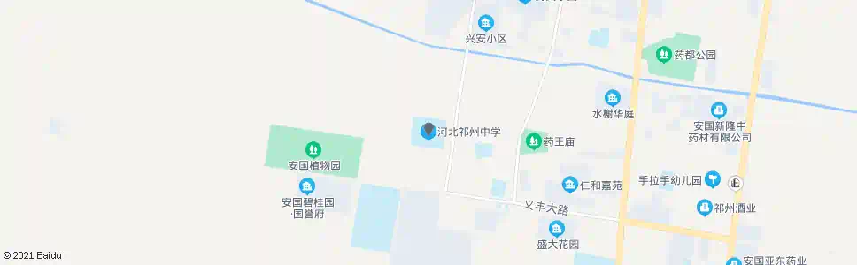 保定祁州镇中学_公交站地图_保定公交_妙搜公交查询2025