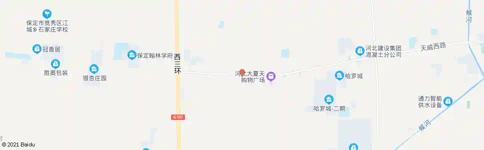 保定江城路口_公交站地图_保定公交_妙搜公交查询2025