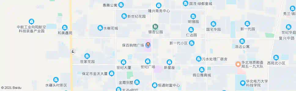 保定保百超市_公交站地图_保定公交_妙搜公交查询2025