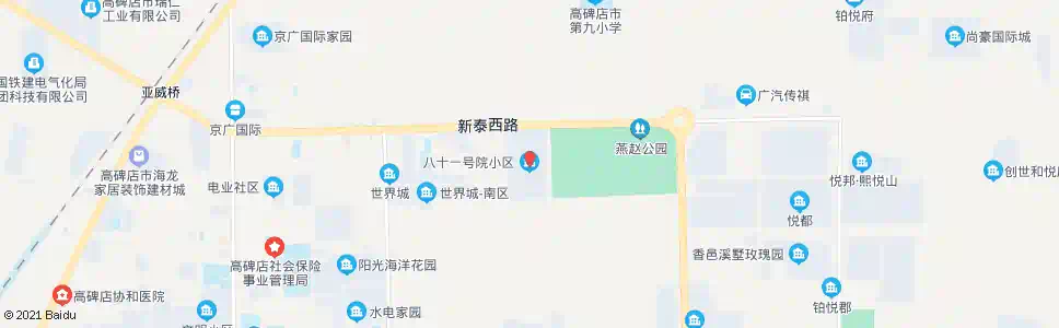 保定八十一号院_公交站地图_保定公交_妙搜公交查询2025