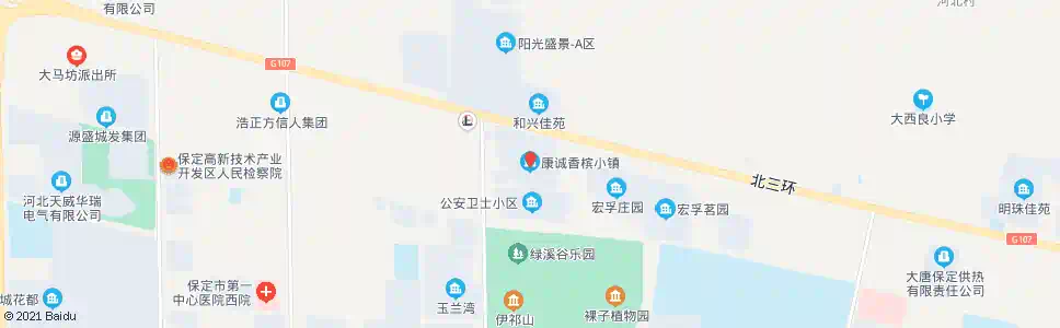 保定康诚香槟小镇_公交站地图_保定公交_妙搜公交查询2025
