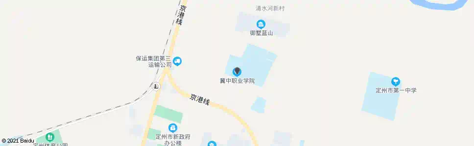 保定冀中职业学院南校_公交站地图_保定公交_妙搜公交查询2025