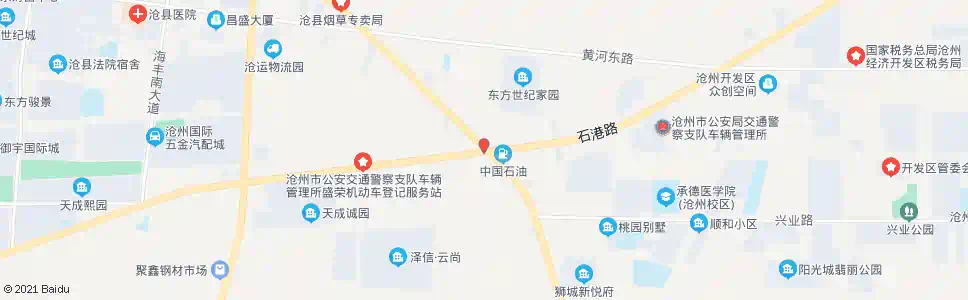沧州石港路口_公交站地图_沧州公交_妙搜公交查询2025