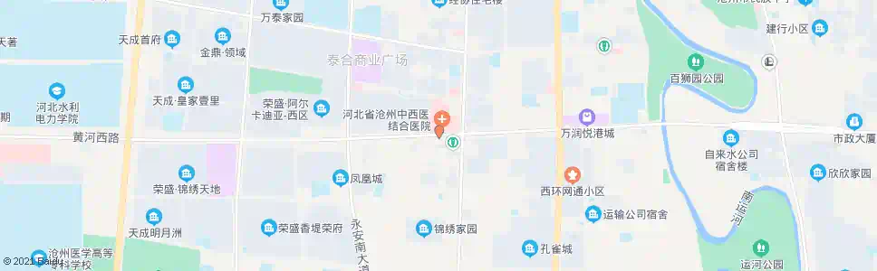 沧州市二医院_公交站地图_沧州公交_妙搜公交查询2025