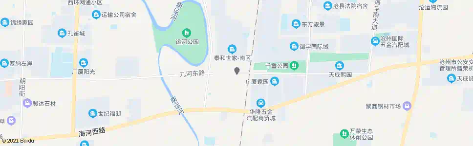 沧州海河路立交桥_公交站地图_沧州公交_妙搜公交查询2025