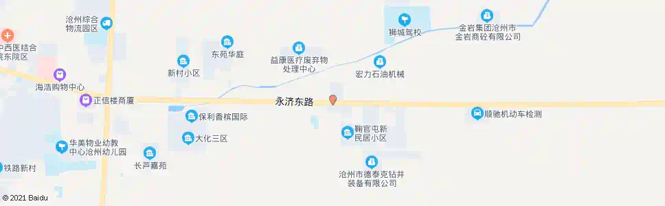 沧州粮机厂(永济东路)_公交站地图_沧州公交_妙搜公交查询2025