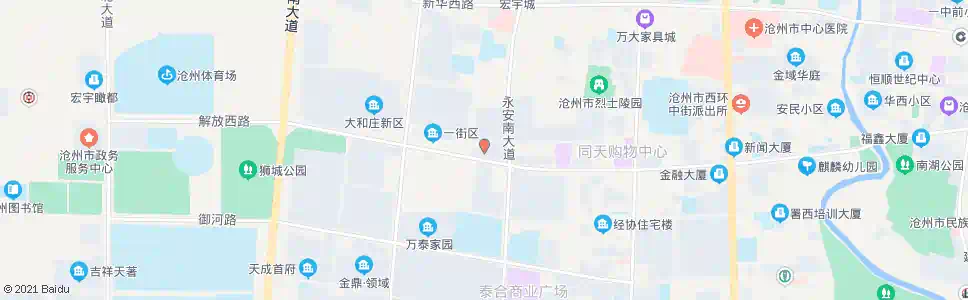 沧州中国人寿大厦_公交站地图_沧州公交_妙搜公交查询2025