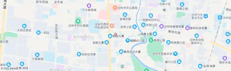 沧州第五中学_公交站地图_沧州公交_妙搜公交查询2025