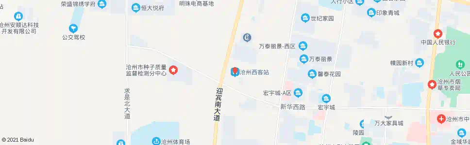 沧州西客站_公交站地图_沧州公交_妙搜公交查询2025