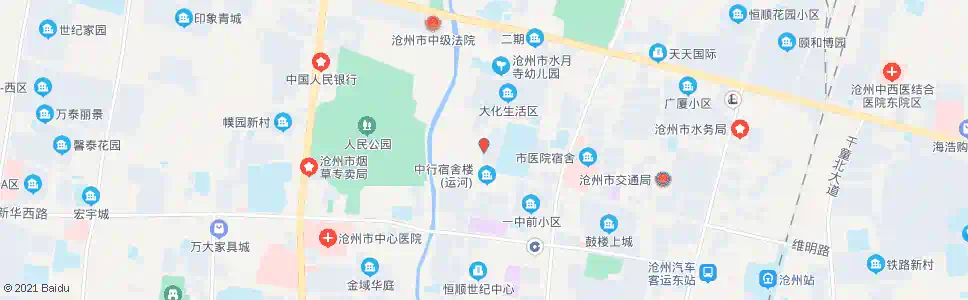 沧州水月寺办事处_公交站地图_沧州公交_妙搜公交查询2025