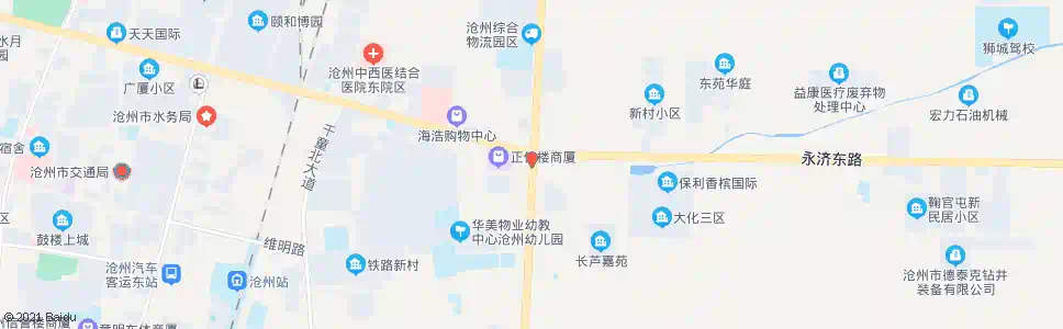 沧州长芦大道路口(永济东路)_公交站地图_沧州公交_妙搜公交查询2025
