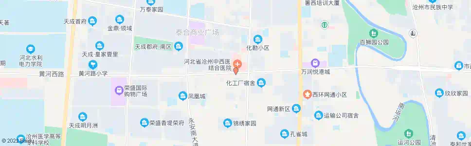 沧州二医院_公交站地图_沧州公交_妙搜公交查询2025