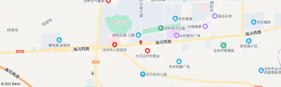 沧州海河路口(浮阳南大道)_公交站地图_沧州公交_妙搜公交查询2025
