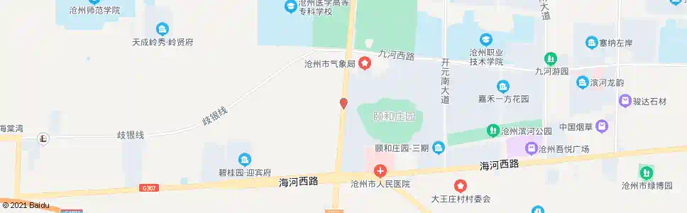 沧州颐和庄园_公交站地图_沧州公交_妙搜公交查询2025