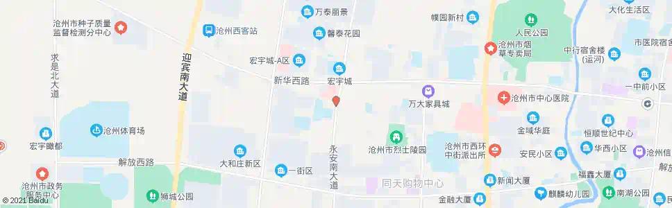 沧州光荣路口_公交站地图_沧州公交_妙搜公交查询2025