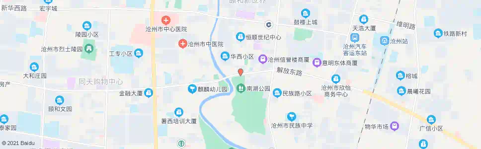沧州南湖公园_公交站地图_沧州公交_妙搜公交查询2025